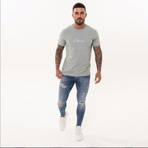 Nîmes light blue distressed jeans